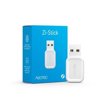 USB-ohjain AEOTEC Zi-Stick, Zigbee, Valkoinen, 18 × 37 × 9 mm