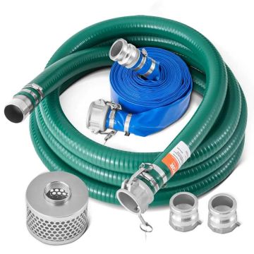 Vesipumpun imuletkusetti 51 mm ja 19,8 m, suodatin, adapterit