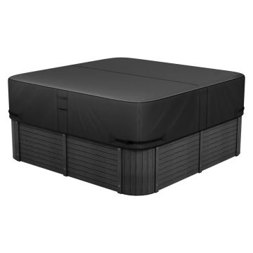 Ulkoporeammeen suojapeite, 76x76x20 cm, musta, 600D Oxford-kangas, sään- ja vedenpitävä