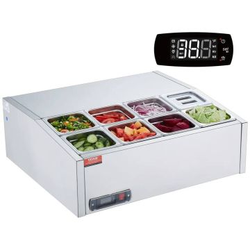Jäähdytetty mausteseos, 8 säiliötä, ruostumatonta terästä, 145 W