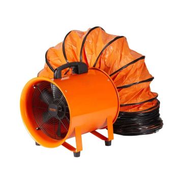 Kannettava teollisuustuuletin, 254 mm, 255 W, 10 m kanavaletkulla