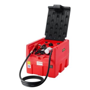 Kannettava diesel- ja bensiinisäiliö 181,7 l 12 V pumpulla
