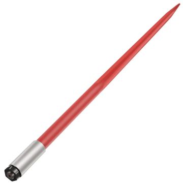 Heinäkeihäs paalipiikkien kanssa, kapasiteetti 4500 lb, leveys 1 3/4" (n. 3,6 cm), punainen