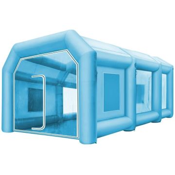 Надувная палатка для рисования, 792,5x457,2x304,8 см, ткань Оксфорд 210D, с двумя воздуходувками.