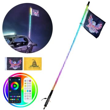 90-сантиметровый RGB-светильник с радиочастотным пультом дистанционного управления, для UTV, ATV, мотоциклов.