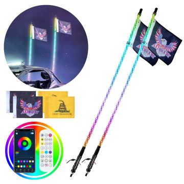 Светодиодные RGB-фары 0,91 м, 2 шт., с пультом дистанционного управления для квадроциклов, вездеходов и мотовездеходов.