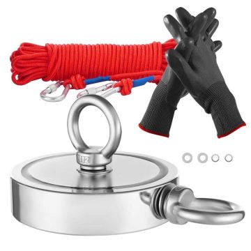 Magneettinen kalastussarja, 2000 paunaa, neodyymimagneetti, lisävarusteineen