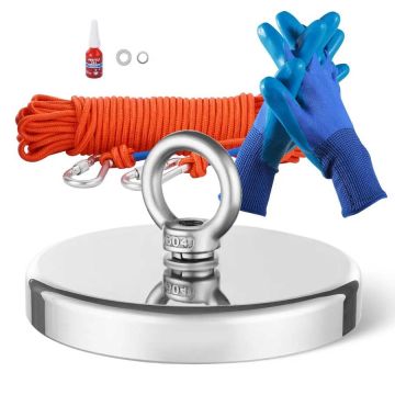 Magneettinen kalastussarja, 1300 paunaa, yksipuolinen neodyymimagneetti lisävarusteineen