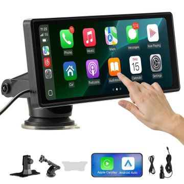 Беспроводная автомобильная стереосистема с сенсорным экраном, GPS и Bluetooth.