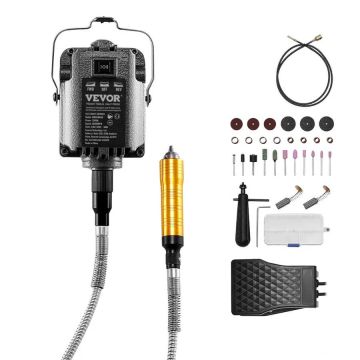 Joustavavartinen sähköhiomakone 1000 W, 30 000 rpm, monitoimisarja (31 kpl)