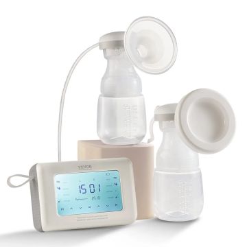 Sähköinen rintapumppu, säädettävä, 4 tilaa, 300 mmhg imuteho