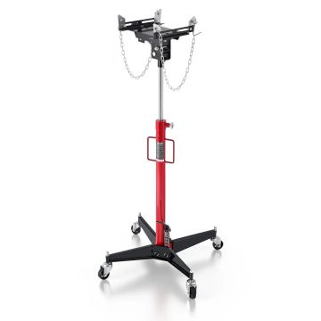 Hydraulinen teleskooppinen voimansiirtotunkki 0,5 t, 127–202 cm, 360° kääntyvät pyörät