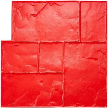 Betoninen leimasinmatto 61x61 cm, teksturoitu polyuretaaninahka