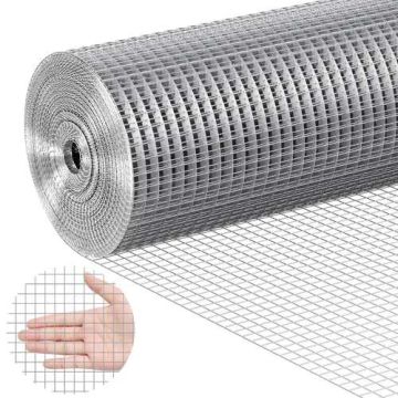 Metallinen kuumasinkitty metalliverkko, 1/2 tuumaa, 48 tuumaa x 50 jalkaa, aitoihin ja häkkeihin