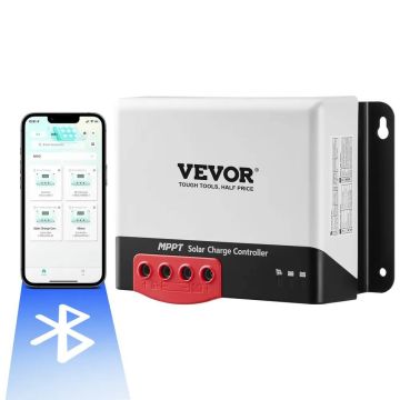 Контроллер заряда солнечных батарей MPPT 50A 12 В/24 В с Bluetooth, КПД 98%.