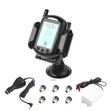 Asuntoautojen rengaspaineiden valvontajärjestelmä, langaton TPMS ja 6 anturia