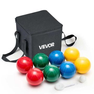 Bocce-pallosetti "pallino", 90 mm, 8 hartsipalloa, kantolaukku