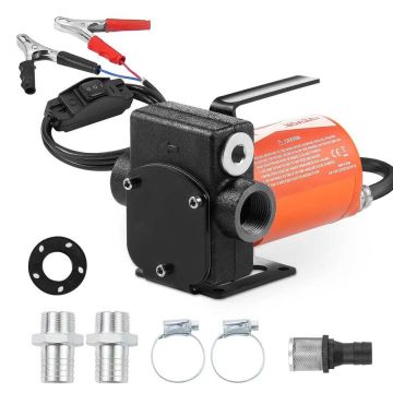 Polttoaineensiirtopumppu 12V, 19 l/min, kannettava, sähköinen