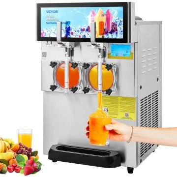 8 litran kaupallinen kaksikulhoinen jäädytetty margarita-juomakone