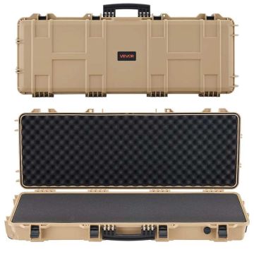 Kova khaki-värinen kiväärikotelo 1066 mm pyörillä, IP67, Wassen-kivääreille