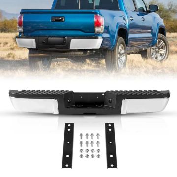 Kromiteräksinen takapuskuri askelmalla Ford F250/F350 2008–2016