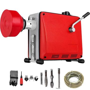 Viemäriputkien puhdistuskone 220 V 390 W 32-100 mm