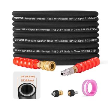 Painepesurin letku 30,5 m, 3/8" kierre, 4800 PSI