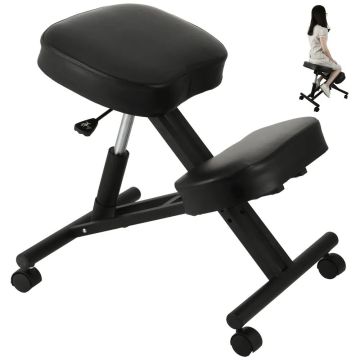 Ergonominen polvistuva tuoli säädettävällä polvituella toimistoon