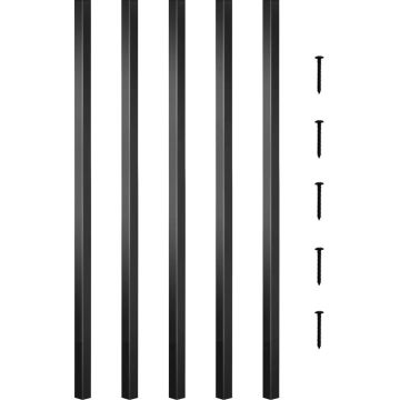 Квадратные перила для террас из алюминиевого сплава, 26"x0.75", с винтами, для деревянных и композитных террас.