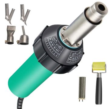 Muovinhitsauskone 1600 W, 6-osainen sarja, PVC-kuumailmapistooli, 220 V