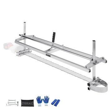 Moottorisaha siirrettävät sahalaitokset, galvanoitua terästä, 36-122 cm laippa, leikkauspaksuus 0,5-30 cm