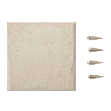 Садовые ступеньки для дорожки, пластиковые, 39,5x39,5 см, бежевые, атмосферостойкие.