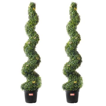 Keinotekoinen puksipuukuusi 152 cm, spiraalimainen, UV-suojattu
