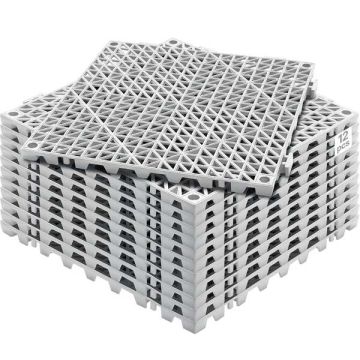 Взаимозамыкающиеся дренажные маты из ПВХ, 30,5x30,5 см, 12 шт.