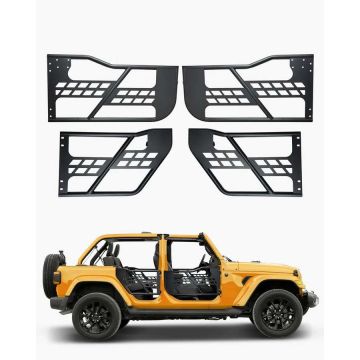 Трубчатые двери для Jeep Wrangler JK, 4 двери, закаленная сталь, 2007-2018 гг.