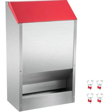 Sinkitty metallinen kanan ja siipikarjan ruokinta-automaatti 22,6 kg