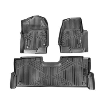 Auton matot Ford F250-F550 Super Duty 2017–2025, 3 kpl, mustat