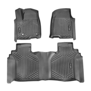 Auton matot Chevrolet Silverado / GMC Sierra 2019–2024, 3 kpl, musta TPE