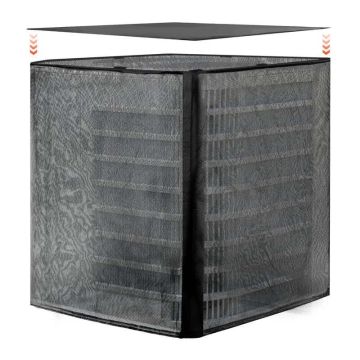 Двуслойный черный полиэстеровый чехол для кондиционера 914x914x1010 мм