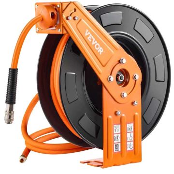 Sisäänvedettävä ilmaletkukela 3/8" x 65 ft, automaattinen, 300 PSI, katto-/seinäkiinnitys