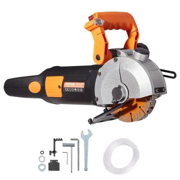Sähköinen seinäurien sahauskone 133 mm, 2500 W, vesipumpulla