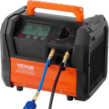 Kylmäaineen talteenottoyksikkö, 1 hv, kannettava, kaksisylinterinen, 3000 rpm, harjaton moottori