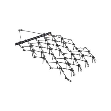 Hinattava ketjuäes, 1,2 x 1,5 m, 80 hammasta, mönkijä/UTV
