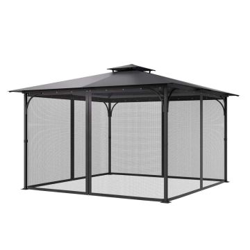 Huvimajaverkko 3,6 x 3,6 x 2,1 m, 4 paneelia, ulkoverhot