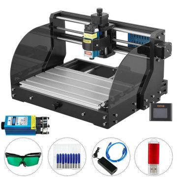 CNC 3018 pro 3-akselinen mini-CNC-jyrsin- ja kaiverruskone, 300 × 180 × 45 mm, 5,5 W