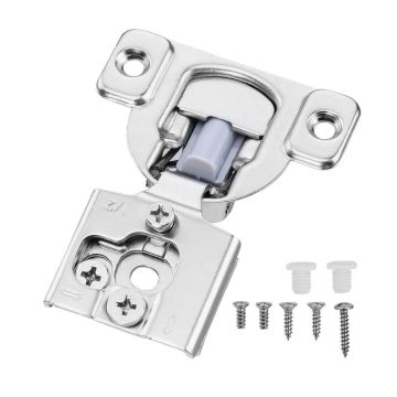 Петли для шкафов с крепежными винтами, 20 шт., угол открытия 105°, плавное закрывание.