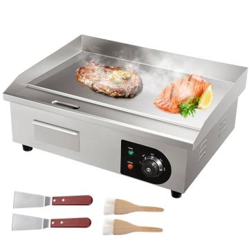 Ammattimainen sähköinen pöytämallinen rasvakeitin, 3000 W, 53,3 cm