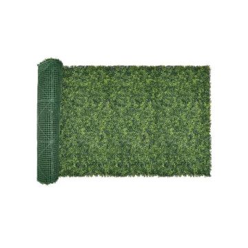 Keinotekoinen nurmikkoseinäpaneeli 40x120 tuumaa, vihreä pensasaita puutarhaan