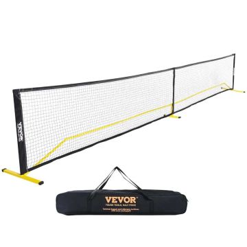 Kannettava pickleball-verkkojärjestelmä 6,7 m, metallirunko, ulkoliikuntaan