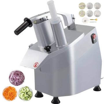 Machabeau JKC-300 sähköinen vihannesleikkuri, 550 W, 6 levyä, ruostumatonta terästä